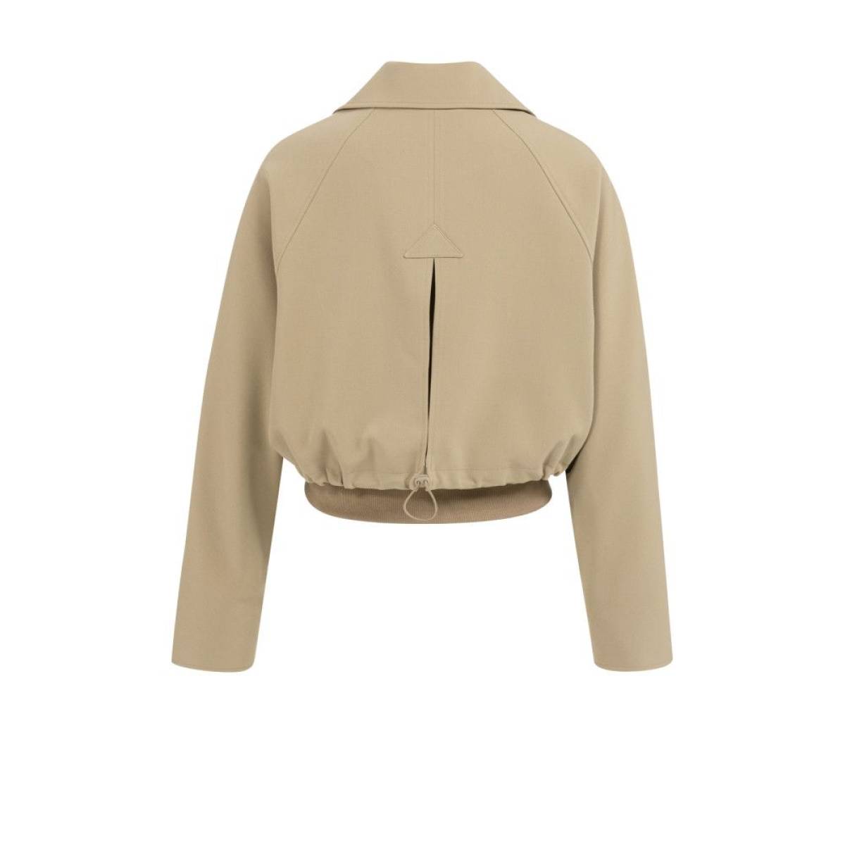 Yaya Kort jasje met ribboord khaki