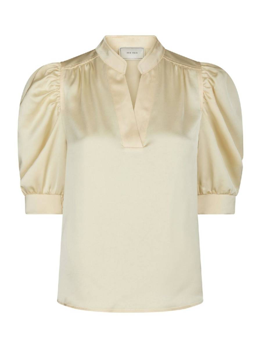 Neo Noir Roella heavy sateen blouse yellow