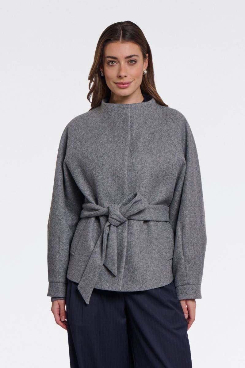 Rino & Pelle Short coat with collar grijs