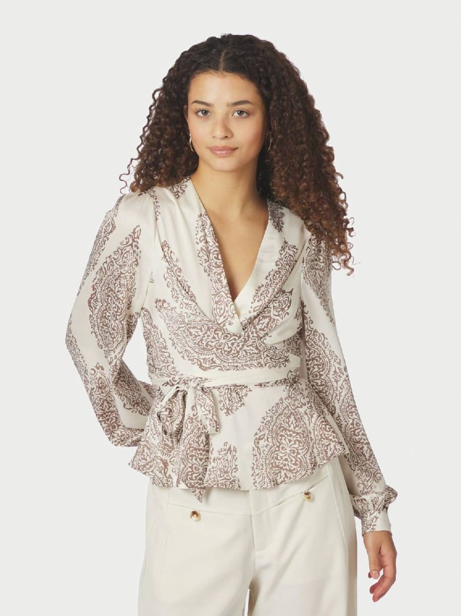 Neo Noir Rista paisley drop blouse
