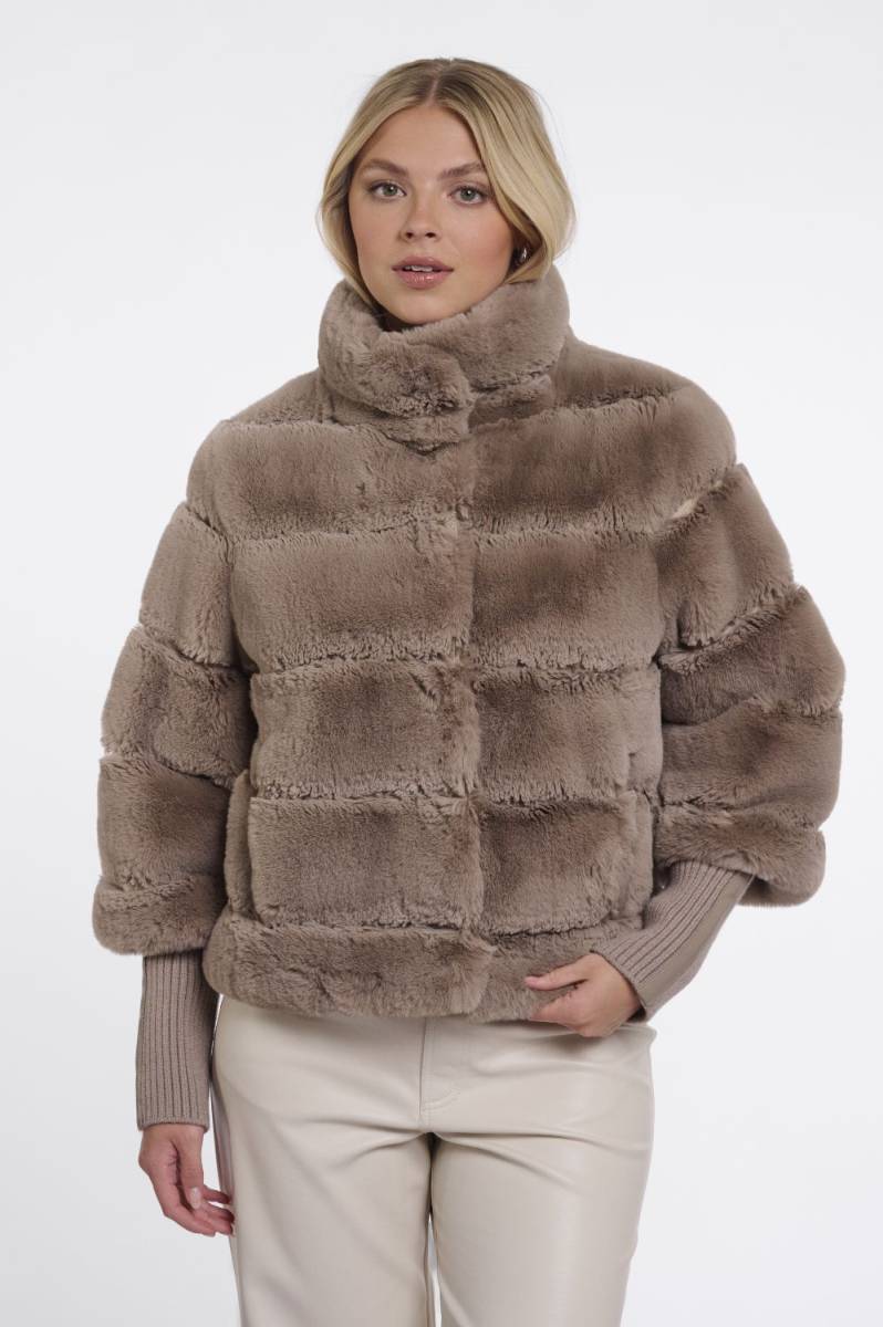 Rino & Pelle Jacket with rib cuffs