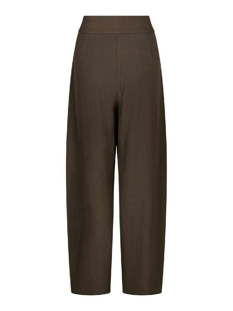 Neo Noir Lucille structure pants donkerbruin
