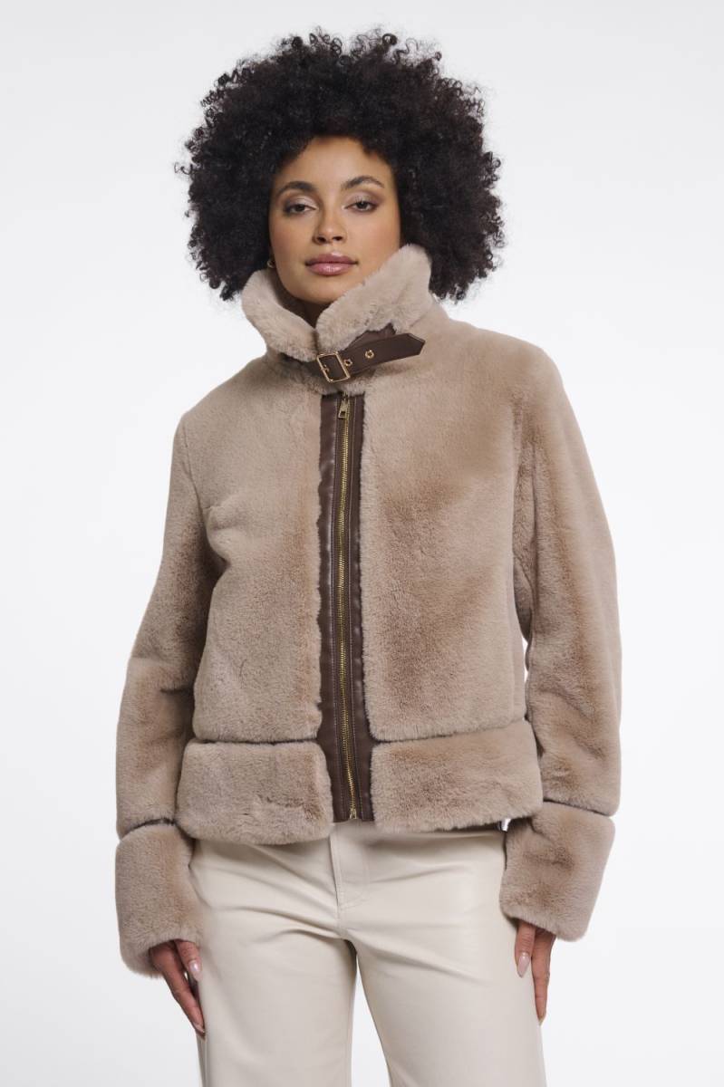 Rino & Pelle Short faux fur jacket