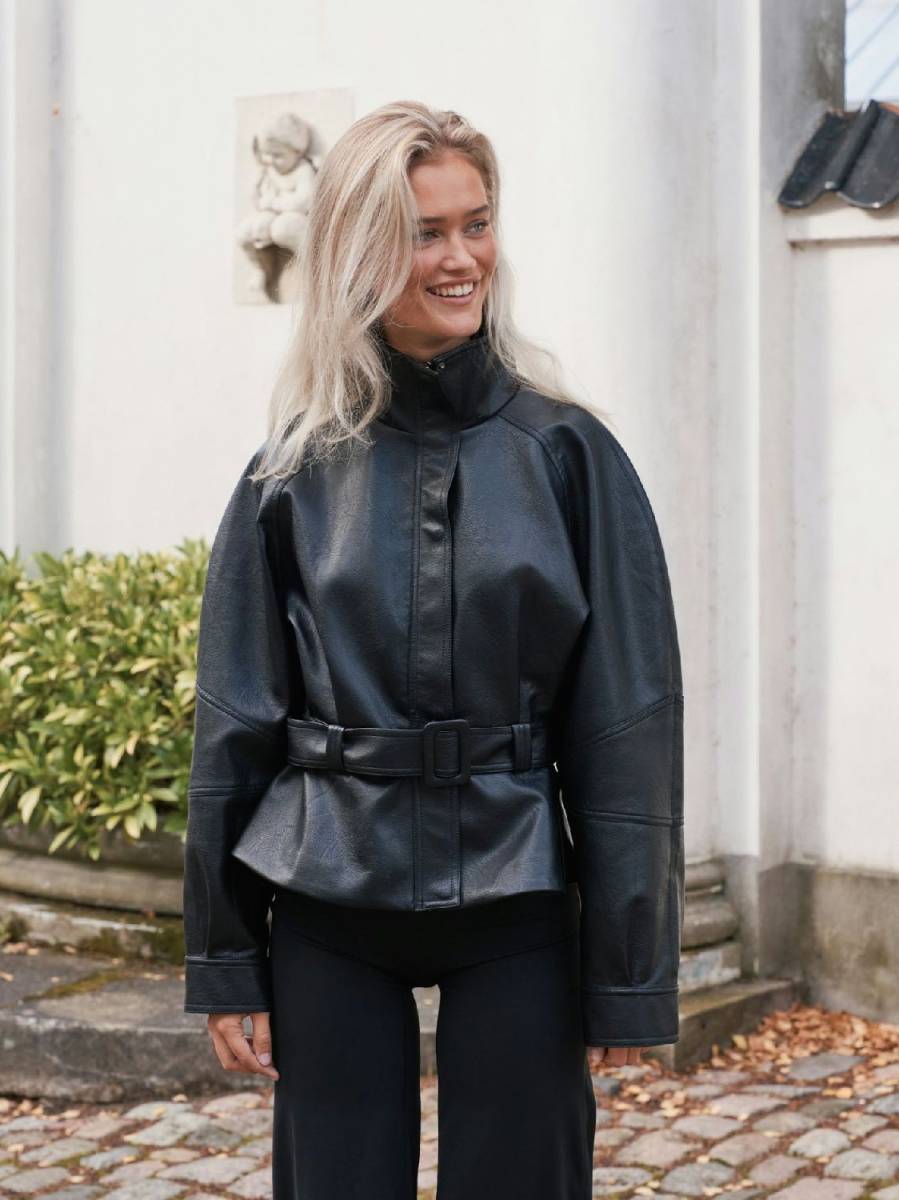 Neo Noir Jaclyn faux leather jacket