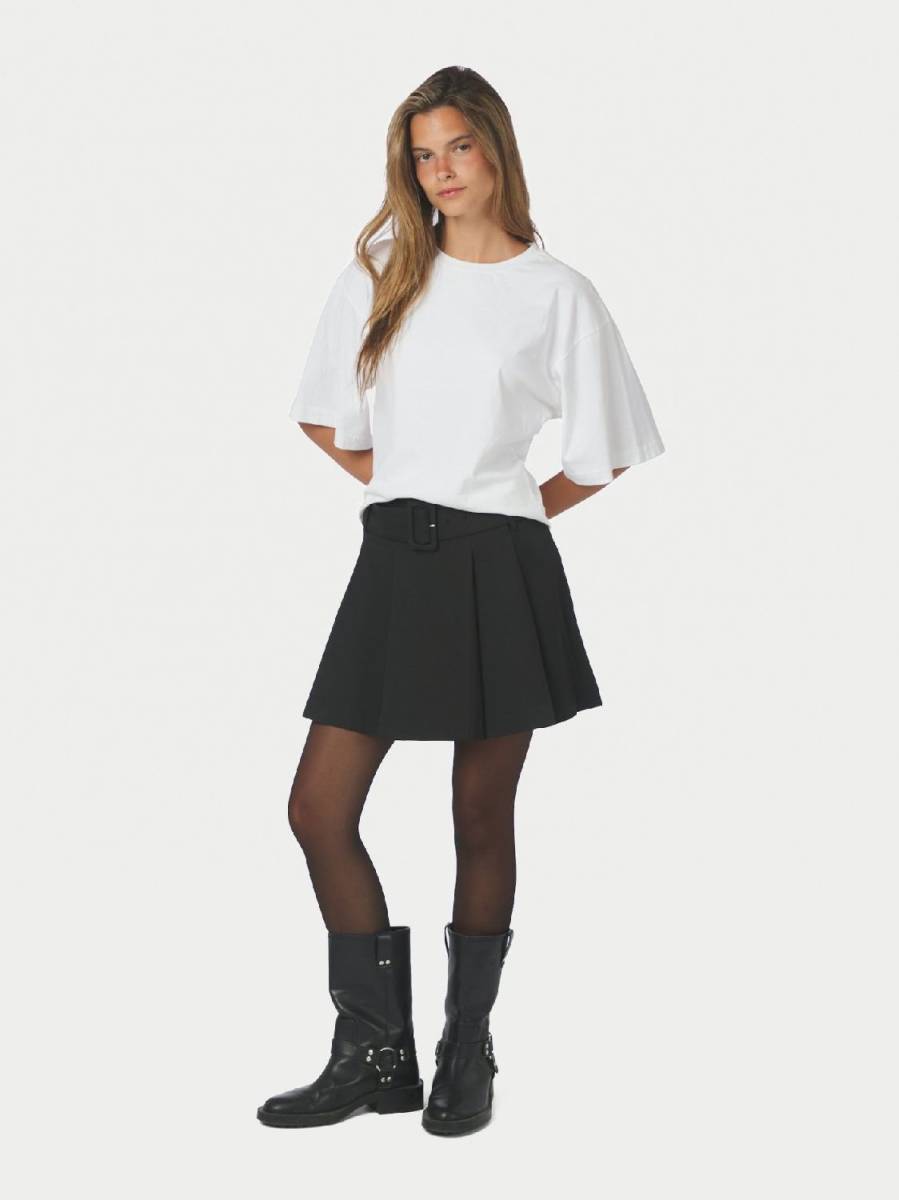 Neo Noir Irelia structure skirt zwart